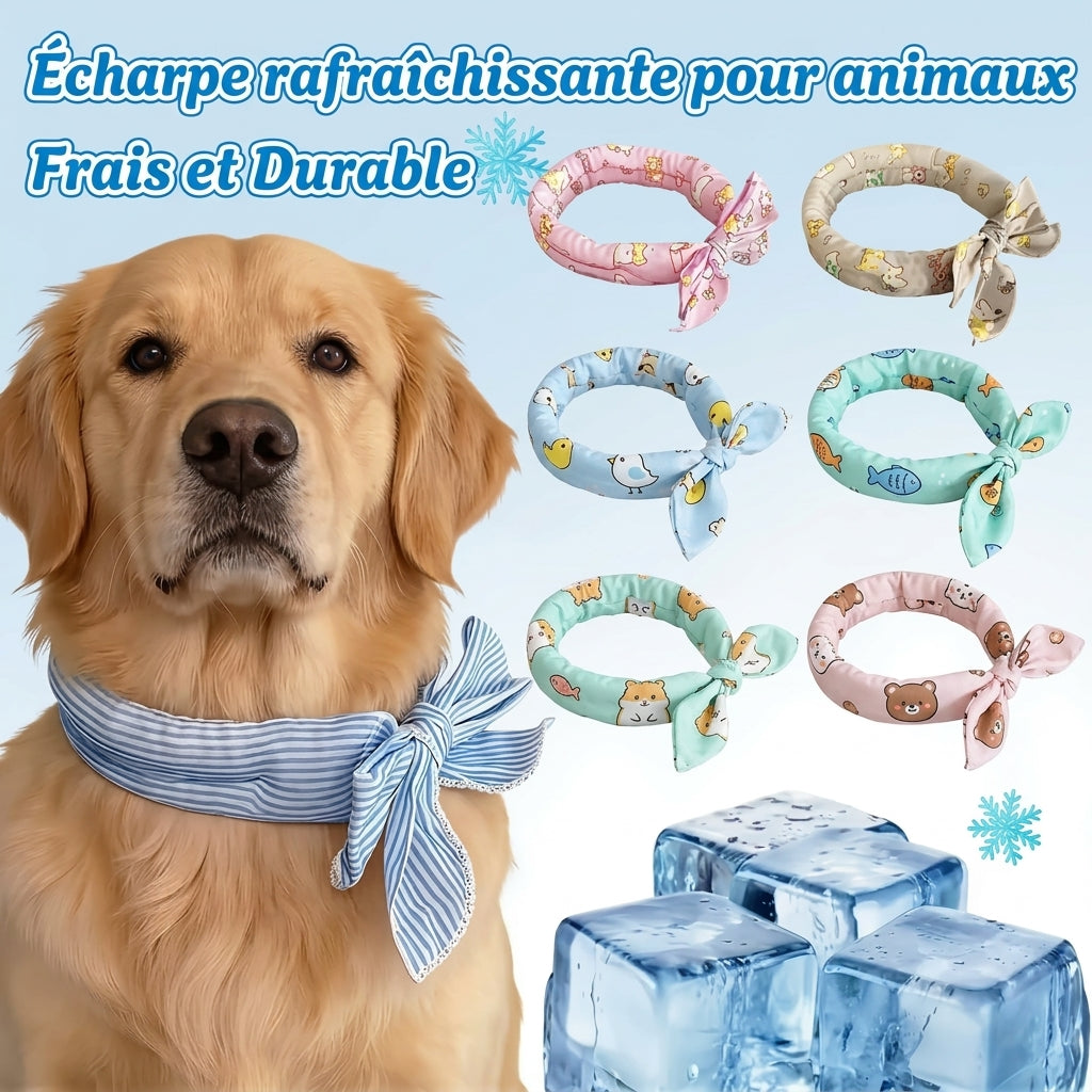 Collier en maille respirante et ajustable pour chien et chat - Promenades sûres et confortables