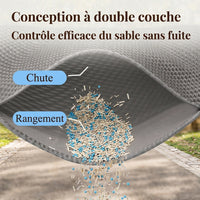 Bac à litière double pour chat - Une hygiène facile au quotidien