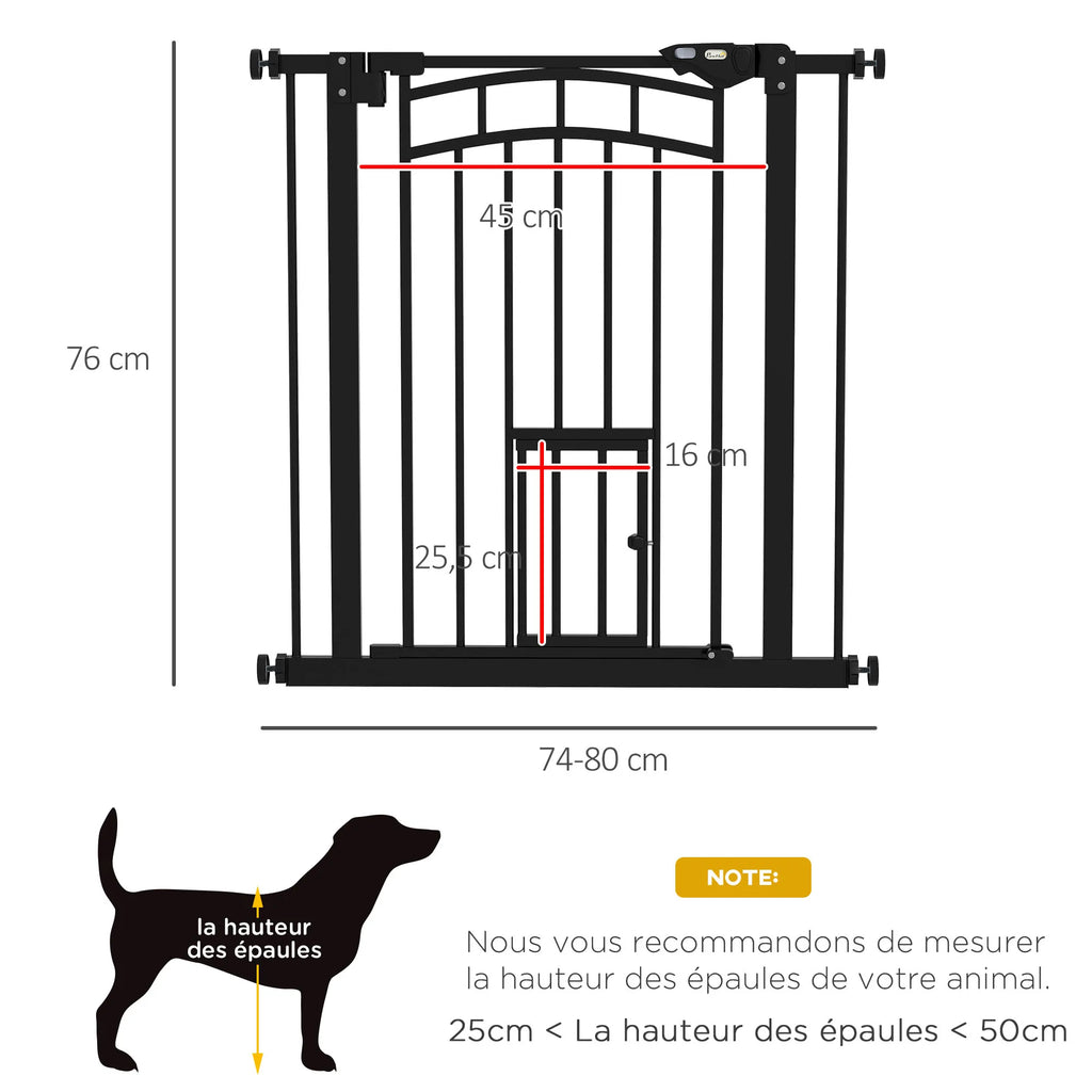 Barrière de sécurité sans perçage pour chien - installée dans une embrasure