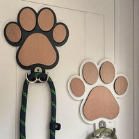 Porte-laisse mural en bois pour chien - vue d'ensemble