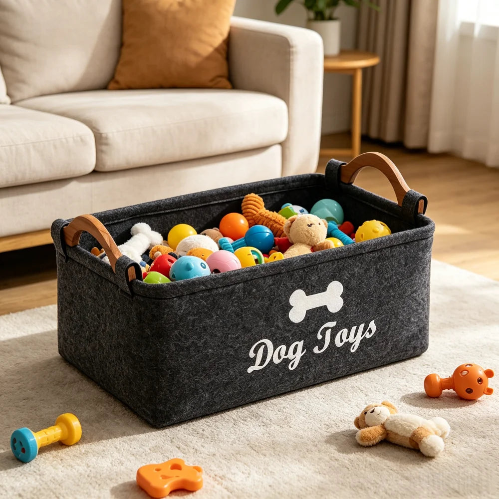 Panier de rangement pour jouets d'animaux – vue d'ensemble du panier