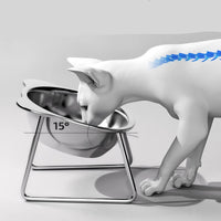 Gamelle inox pour chat - vue de face