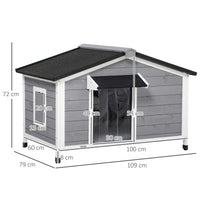 Niche chalet en bois - toit bitumé ouvrant