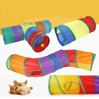 Jouet tunnel pliable pour chat - vue d'ensemble