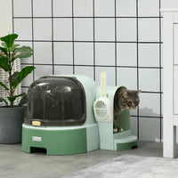 Maison de toilette fermée pour chat, vue d'ensemble