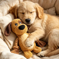 Jouet peluche indestructible pour chien en situation, vue 4