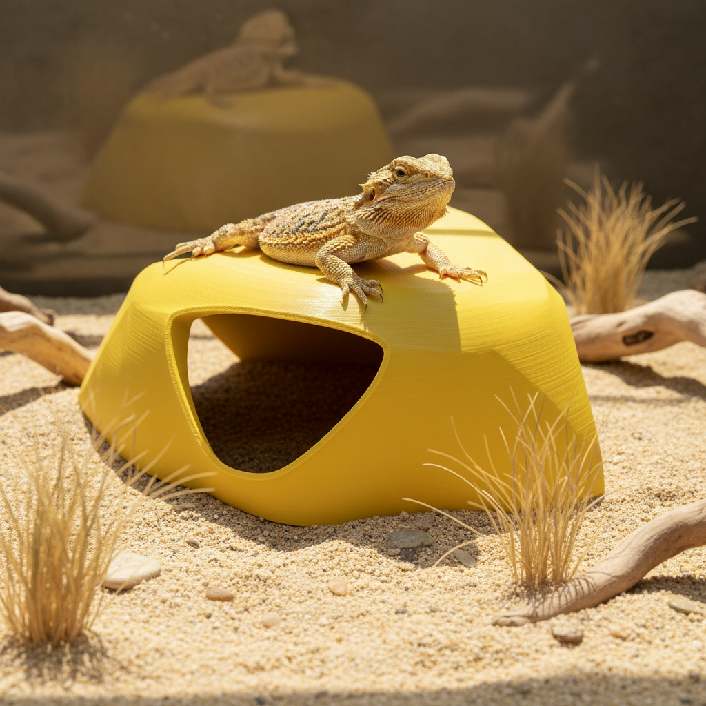 Cachette souterraine 3D taille L coloris jaune