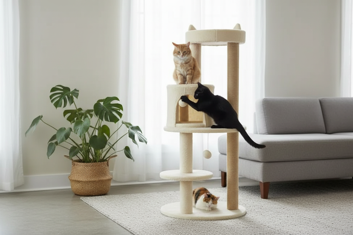 Trois chats